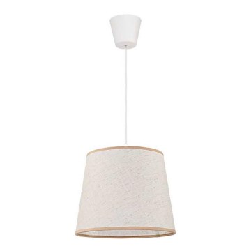 Duolla - Lámpara colgante SOLO 1xE27/40W/230V diá. 24 cm beige claro