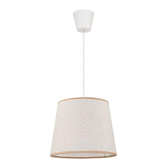 Duolla - Lámpara colgante SOLO 1xE27/40W/230V diá. 24 cm beige claro
