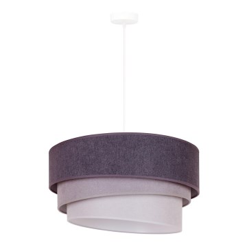 Duolla - Lámpara colgante TRIO 1xE27/15W/230V diá. 45 cm antracita/gris/blanco