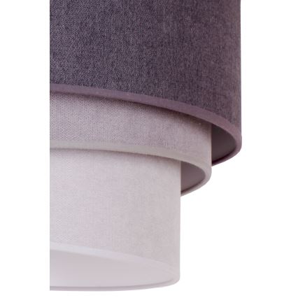 Duolla - Lámpara colgante TRIO 1xE27/15W/230V diá. 45 cm antracita/gris/blanco