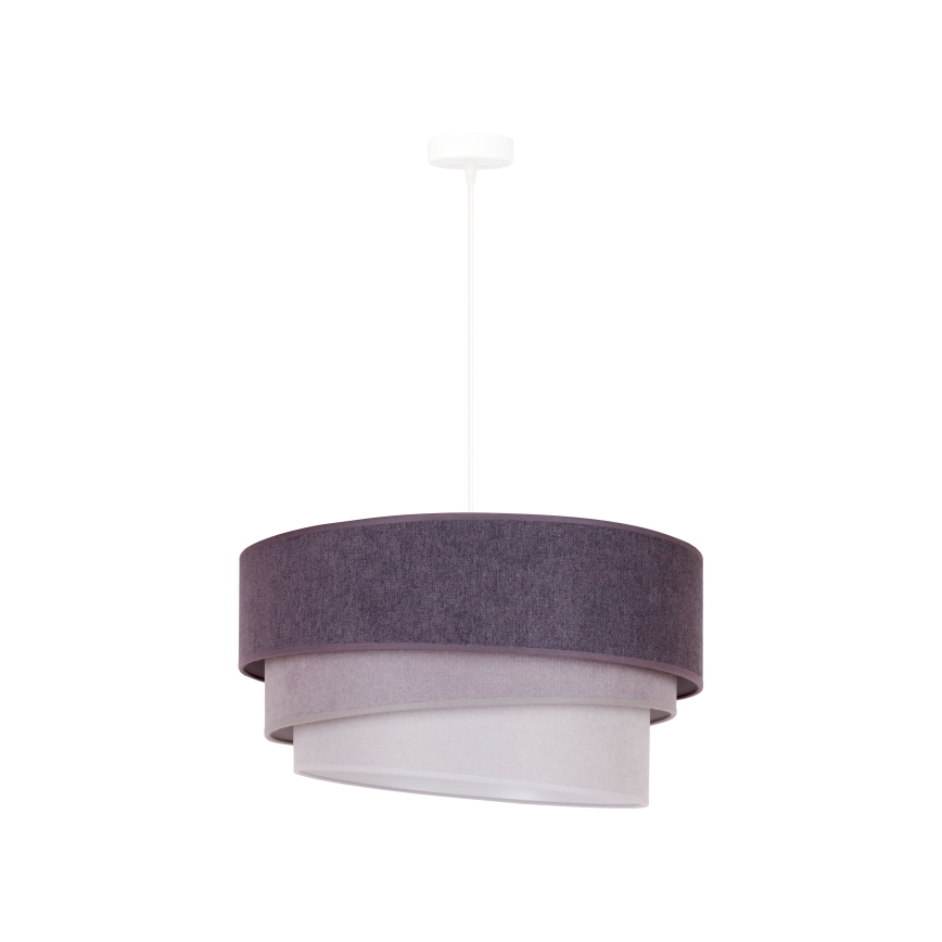 Duolla - Lámpara colgante TRIO 1xE27/15W/230V diá. 45 cm antracita/gris/blanco