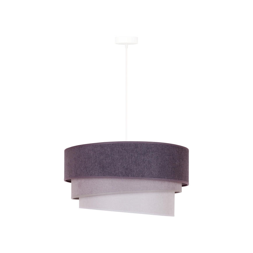 Duolla - Lámpara colgante TRIO 1xE27/15W/230V diá. 45 cm antracita/gris/blanco