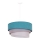 Duolla - Lámpara colgante TRIO 1xE27/15W/230V diá. 45 cm turquesa/gris/blanco