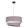 Duolla - Lámpara colgante TRIO 1xE27/40W/230V diá. 45 cm gris/blanco