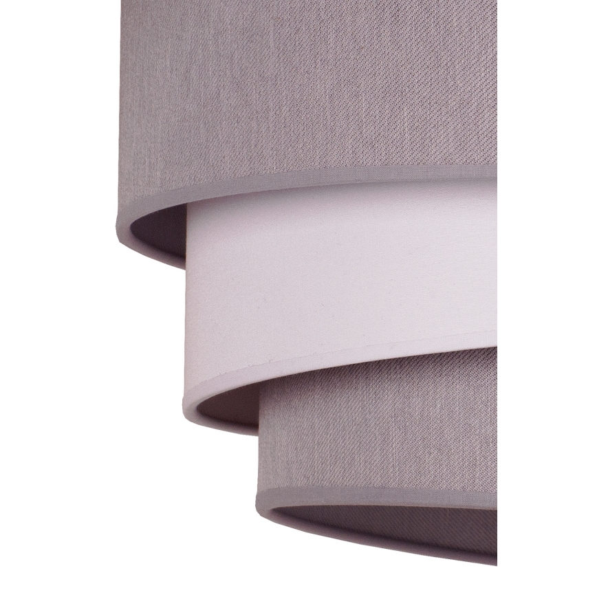 Duolla - Lámpara colgante TRIO 1xE27/40W/230V diá. 45 cm gris/blanco