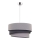 Duolla - Lámpara colgante TRIO 1xE27/40W/230V diá. 45 cm gris/negro