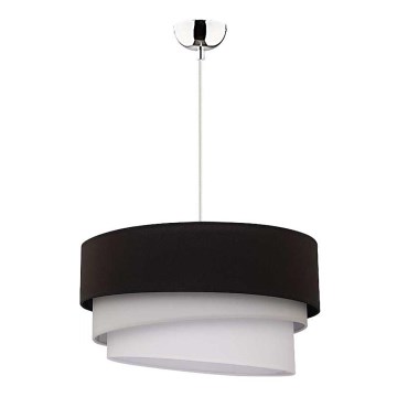 Duolla - Lámpara colgante TRIO 1xE27/40W/230V diá. 45 cm negro/gris/blanco