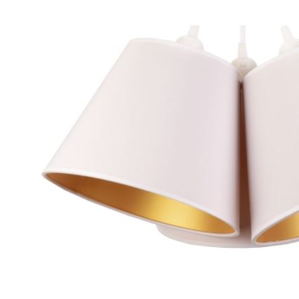 Duolla - Lámpara colgante TWIGGY 3xE27/40W/230V diá. 60 cm blanco