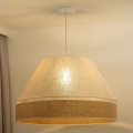Duolla - Lámpara colgante YUTE AVIGNON 1xE27/15W/230V diá. 60 cm color crema/beige