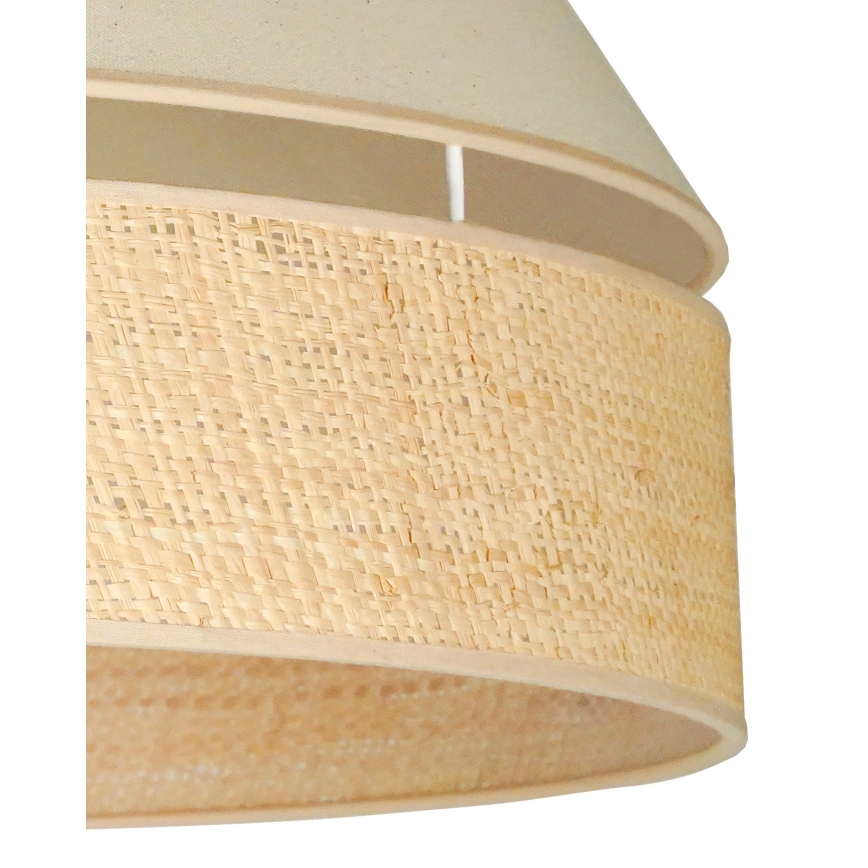 Duolla - Lámpara colgante YUTE AVIGNON 1xE27/15W/230V diá. 60 cm color crema/beige