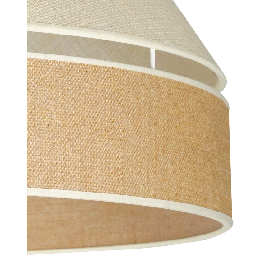 Duolla - Lámpara colgante YUTE AVIGNON 1xE27/15W/230V diá. 60 cm gris/marrón