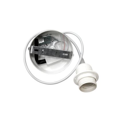 Duolla - Lámpara colgante YUTE AVIGNON 1xE27/15W/230V diá. 60 cm gris/marrón