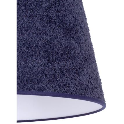 Duolla - Lámpara de mesa BOUCLE 1xE27/15W/230V diá. 28 cm azul/madera
