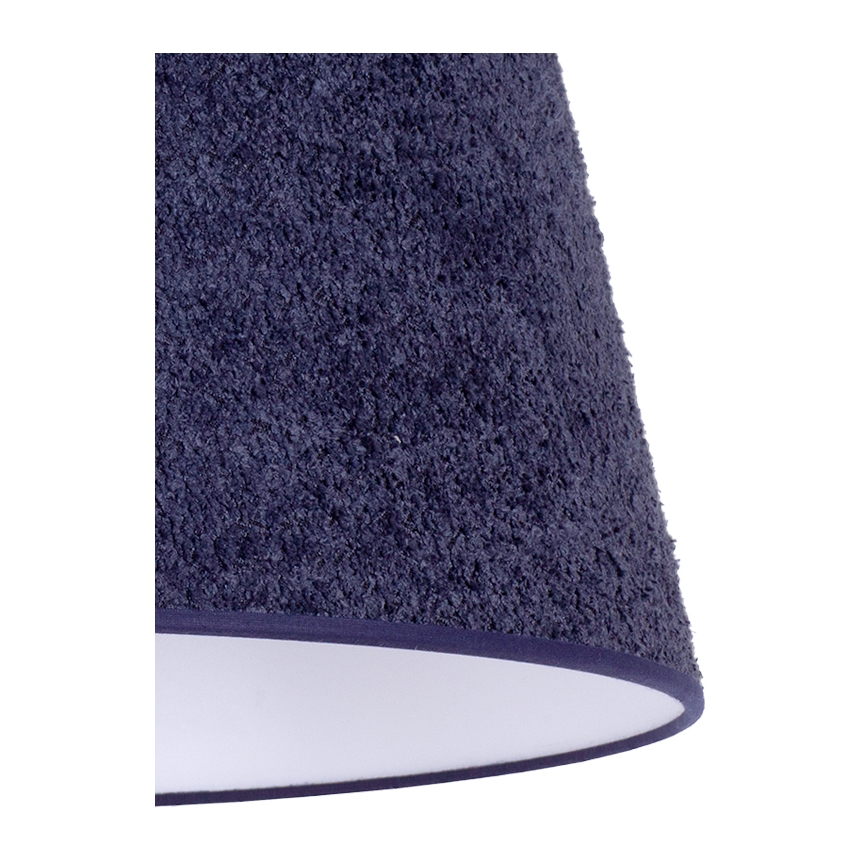 Duolla - Lámpara de mesa BOUCLE 1xE27/15W/230V diá. 28 cm azul/madera