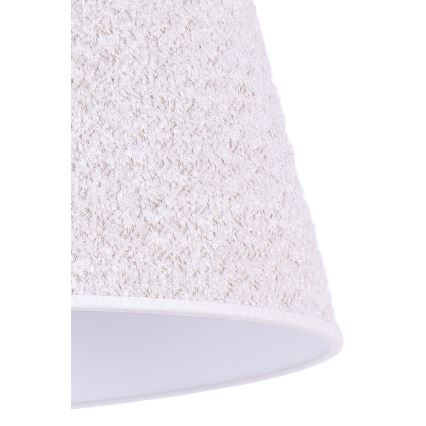 Duolla - Lámpara de mesa BOUCLE 1xE27/15W/230V diá. 28 cm blanco/madera