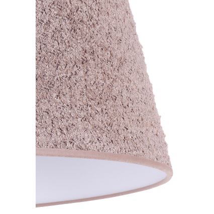 Duolla - Lámpara de mesa BOUCLE 1xE27/15W/230V diá. 28 cm marrón/madera