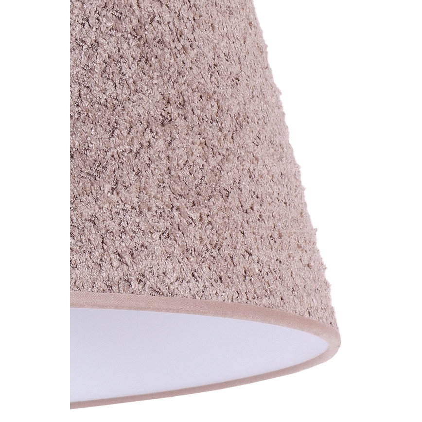 Duolla - Lámpara de mesa BOUCLE 1xE27/15W/230V diá. 28 cm marrón/madera
