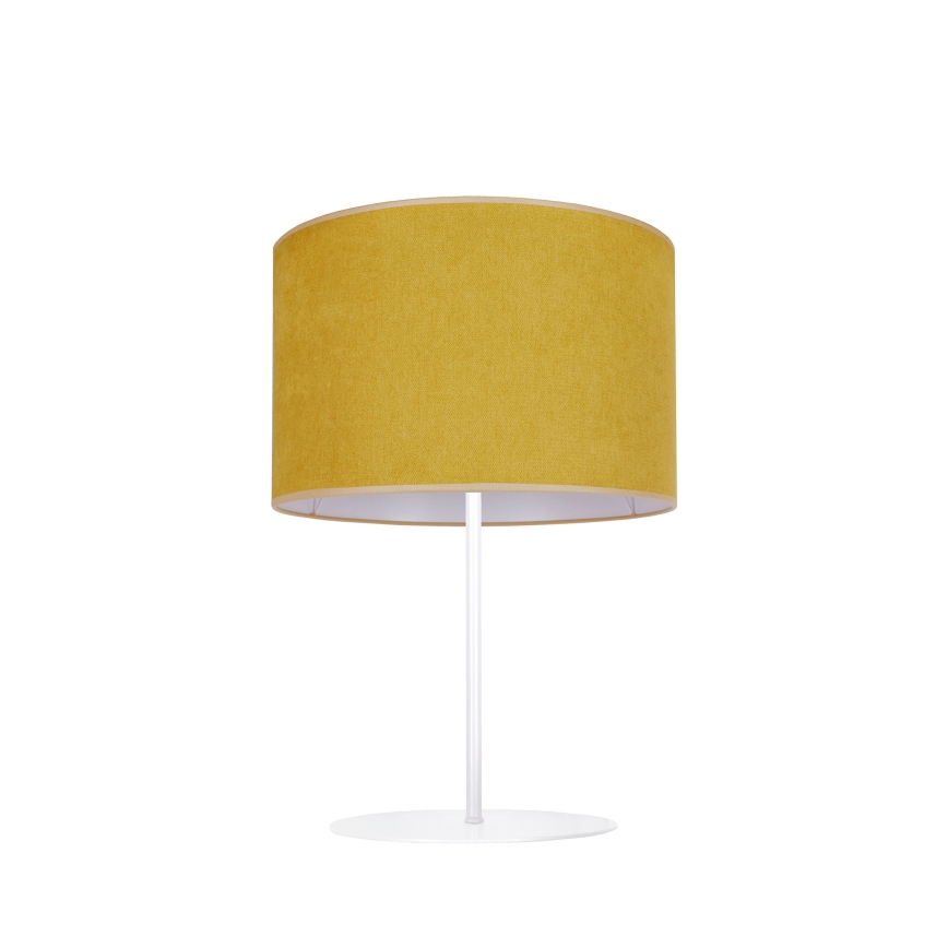 Duolla - Lámpara de mesa BRISTOL 1xE14/15W/230V diá. 17,5 cm amarillo/blanco