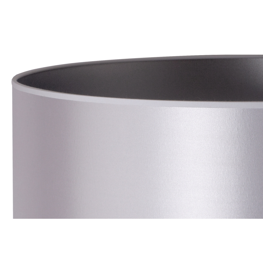 Duolla - Lámpara de mesa CANNES 1xE14/15W/230V diá. 20 cm plata/blanco