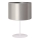 Duolla - Lámpara de mesa CANNES 1xE14/15W/230V diá. 20 cm plata/blanco