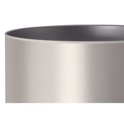 Duolla - Lámpara de mesa CANNES 1xE14/15W/230V diá. 20 cm plata/blanco