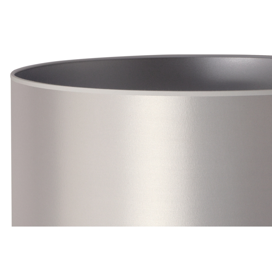 Duolla - Lámpara de mesa CANNES 1xE14/15W/230V diá. 20 cm plata/blanco