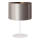 Duolla - Lámpara de mesa CANNES 1xE14/15W/230V diá. 20 cm plata/cobre/blanco