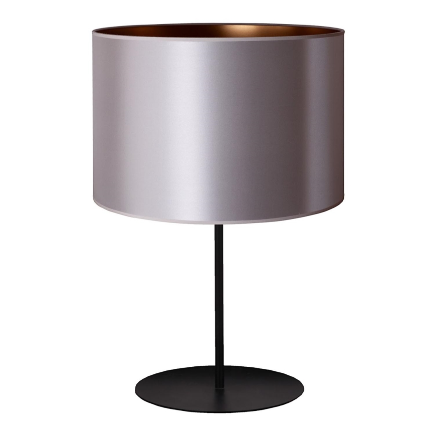 Duolla - Lámpara de mesa CANNES 1xE14/15W/230V diá. 20 cm plata/cobre/negro