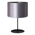 Duolla - Lámpara de mesa CANNES 1xE14/15W/230V diá. 20 cm plata/negro