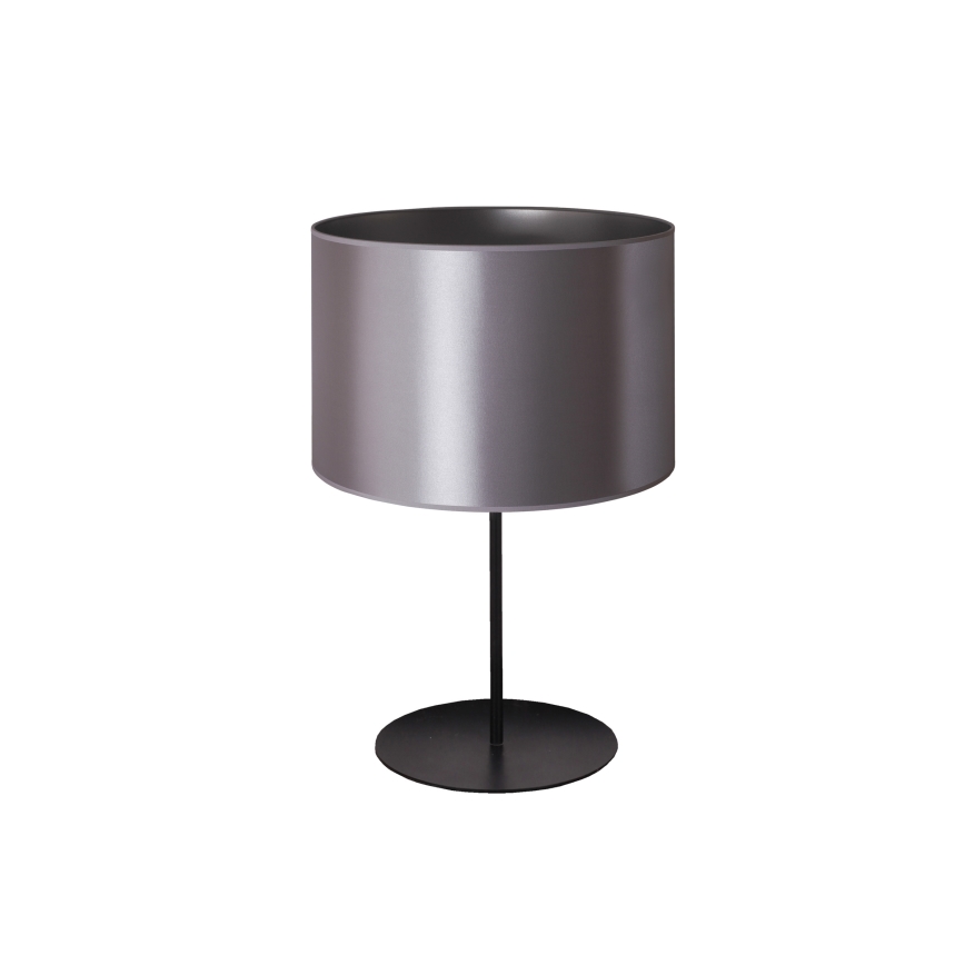 Duolla - Lámpara de mesa CANNES 1xE14/15W/230V diá. 20 cm plata/negro