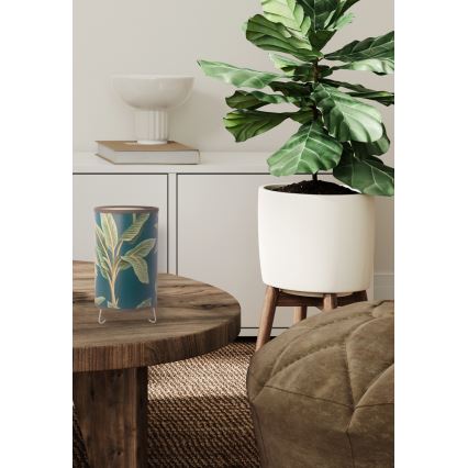Duolla - Lámpara de mesa GOLD LEAVES 1xE14/15W/230V diá. 12,5 cm