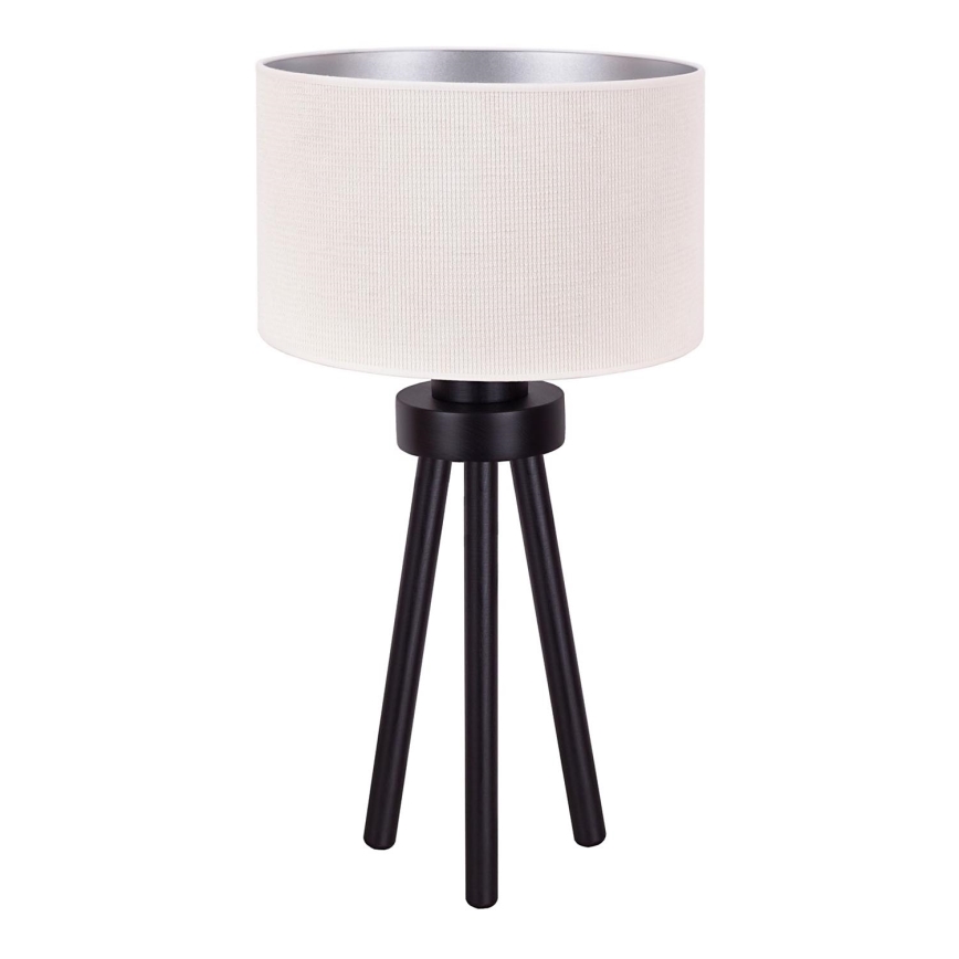 Duolla - Lámpara de mesa LYON 1xE27/15W/230V diá. 30 cm color crema