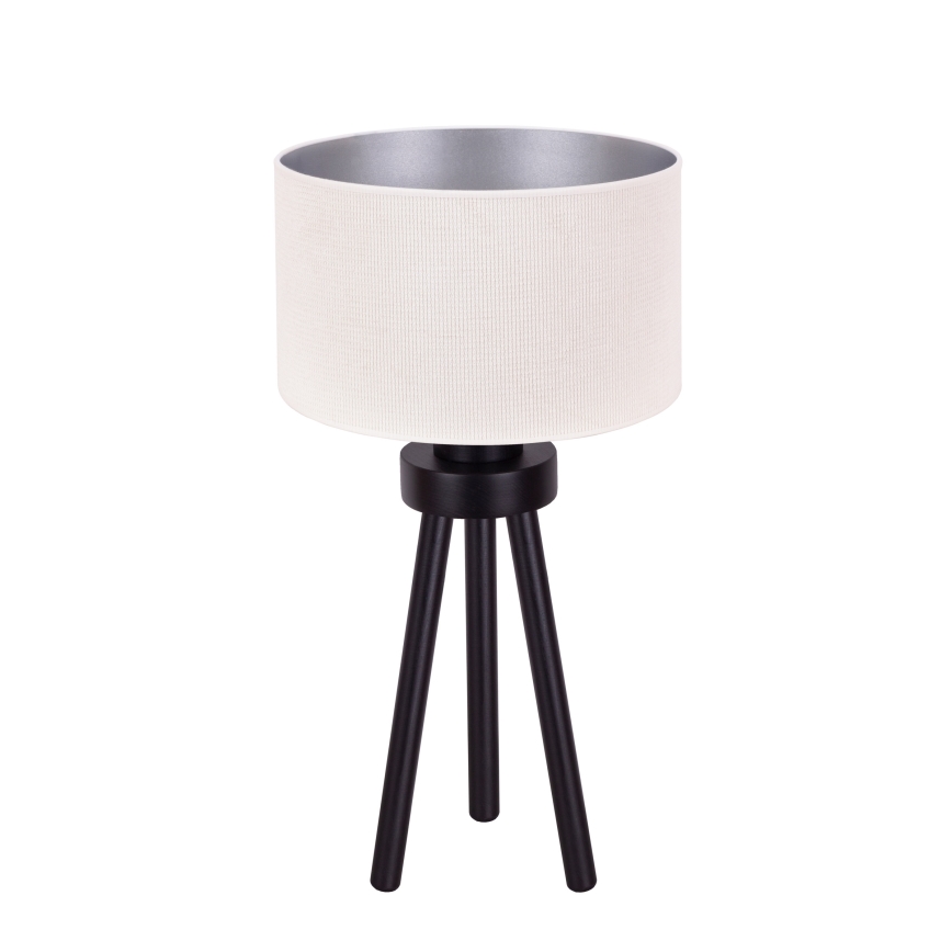 Duolla - Lámpara de mesa LYON 1xE27/15W/230V diá. 30 cm color crema