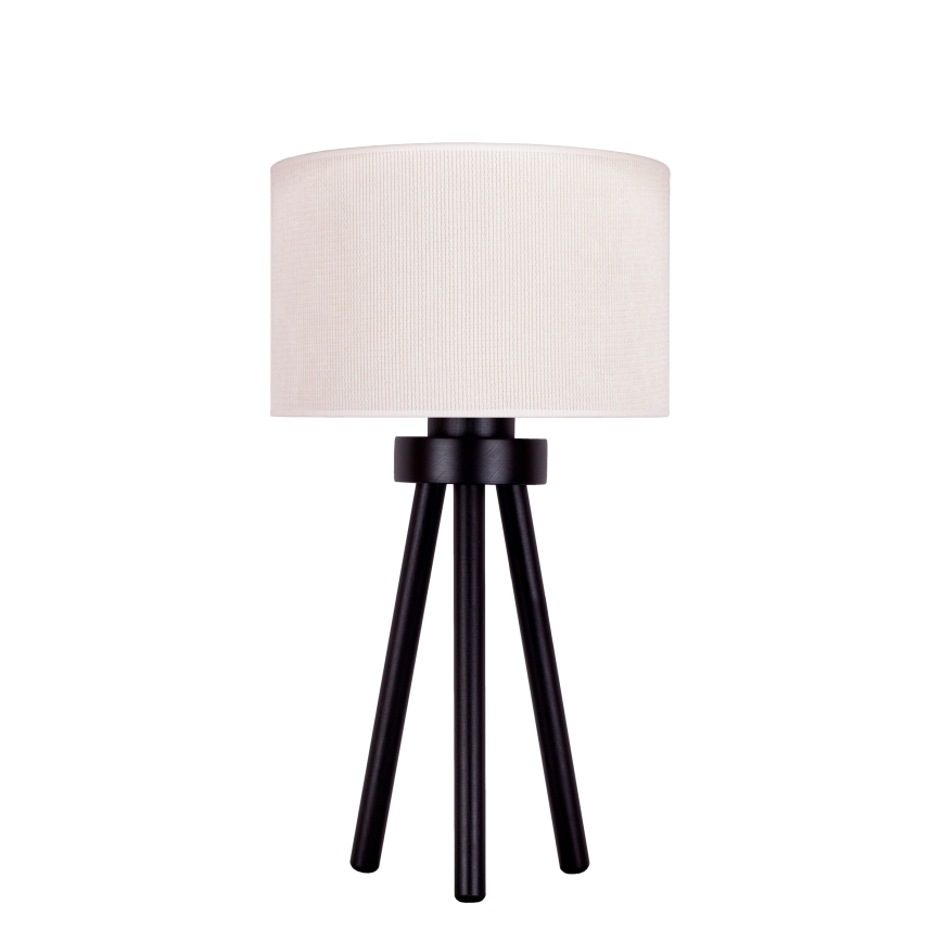 Duolla - Lámpara de mesa LYON 1xE27/15W/230V diá. 30 cm color crema