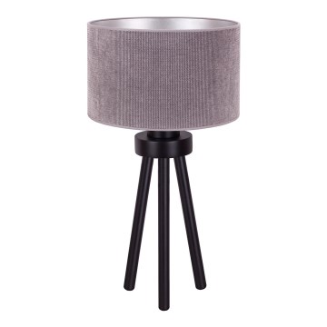 Duolla - Lámpara de mesa LYON 1xE27/15W/230V diá. 30 cm gris
