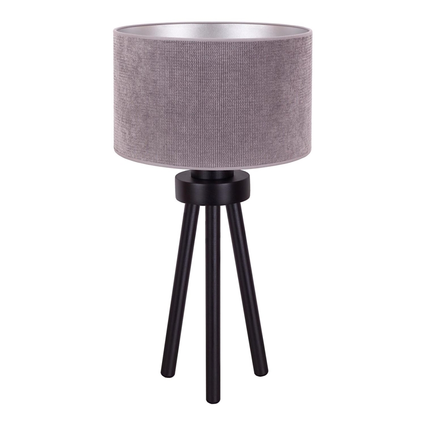 Duolla - Lámpara de mesa LYON 1xE27/15W/230V diá. 30 cm gris
