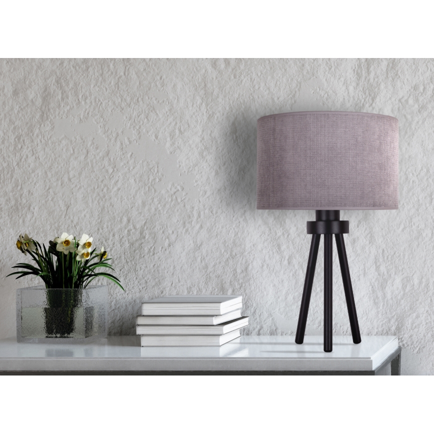 Duolla - Lámpara de mesa LYON 1xE27/15W/230V diá. 30 cm gris