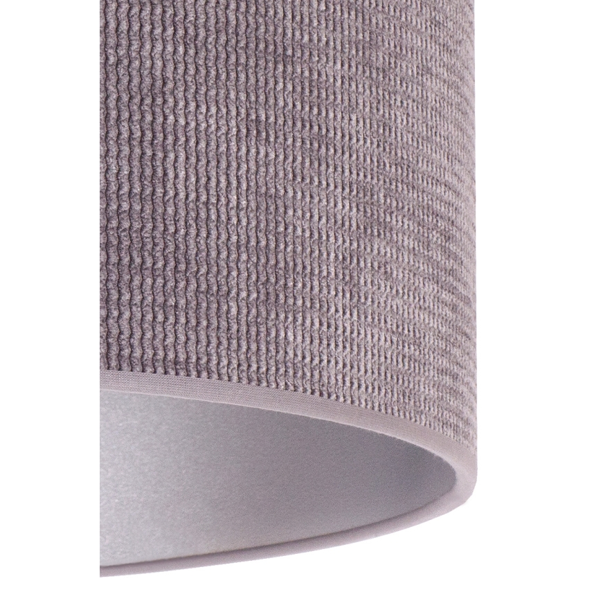 Duolla - Lámpara de mesa LYON 1xE27/15W/230V diá. 30 cm gris