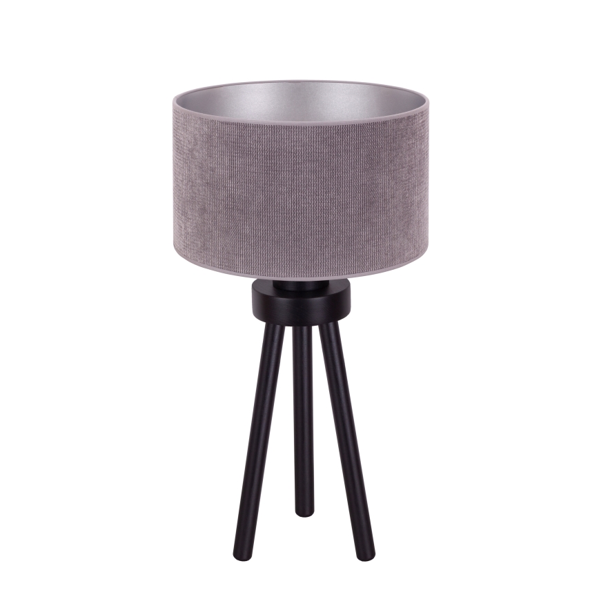 Duolla - Lámpara de mesa LYON 1xE27/15W/230V diá. 30 cm gris