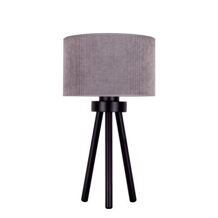 Duolla - Lámpara de mesa LYON 1xE27/15W/230V diá. 30 cm gris