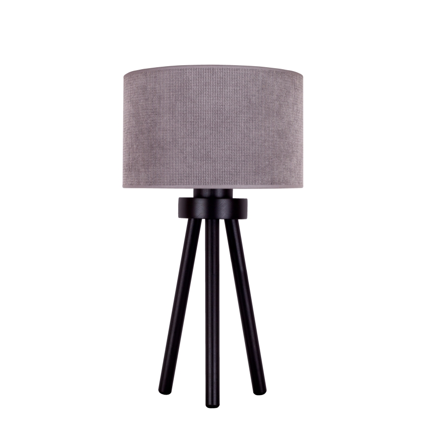 Duolla - Lámpara de mesa LYON 1xE27/15W/230V diá. 30 cm gris