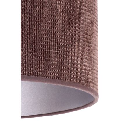 Duolla - Lámpara de mesa LYON 1xE27/15W/230V diá. 30 cm marrón