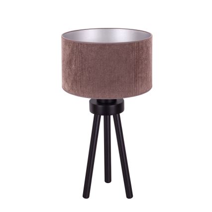 Duolla - Lámpara de mesa LYON 1xE27/15W/230V diá. 30 cm marrón