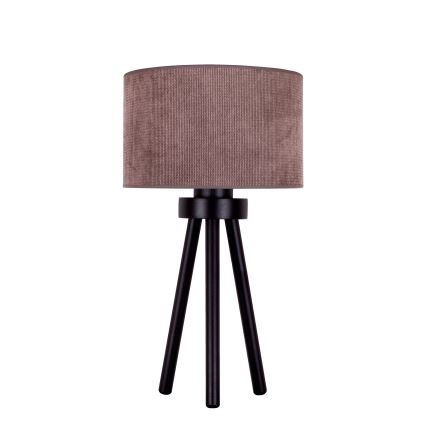 Duolla - Lámpara de mesa LYON 1xE27/15W/230V diá. 30 cm marrón