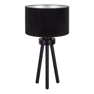 Duolla - Lámpara de mesa LYON 1xE27/15W/230V diá. 30 cm negro