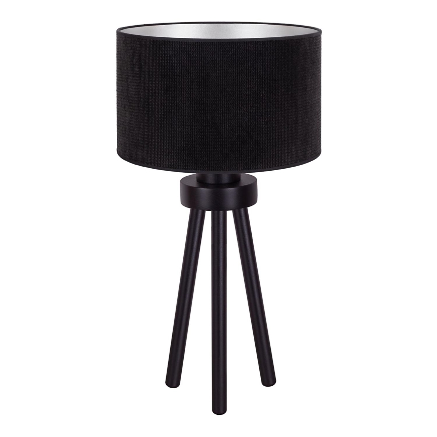 Duolla - Lámpara de mesa LYON 1xE27/15W/230V diá. 30 cm negro