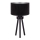 Duolla - Lámpara de mesa LYON 1xE27/15W/230V diá. 30 cm negro