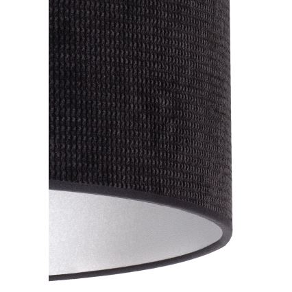 Duolla - Lámpara de mesa LYON 1xE27/15W/230V diá. 30 cm negro