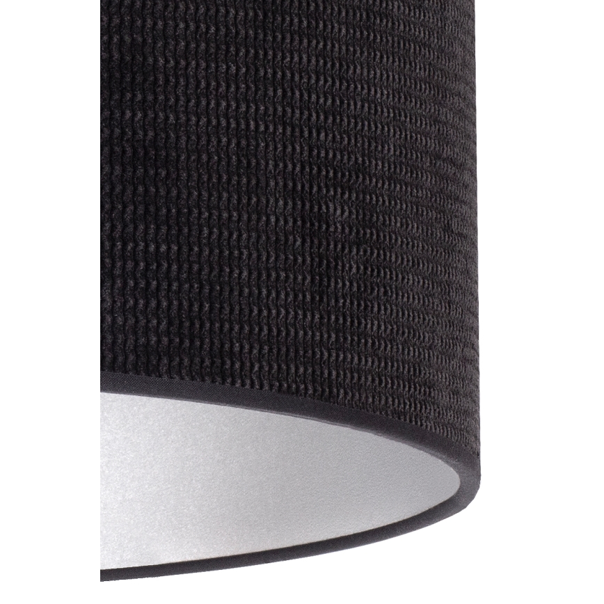 Duolla - Lámpara de mesa LYON 1xE27/15W/230V diá. 30 cm negro