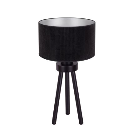 Duolla - Lámpara de mesa LYON 1xE27/15W/230V diá. 30 cm negro